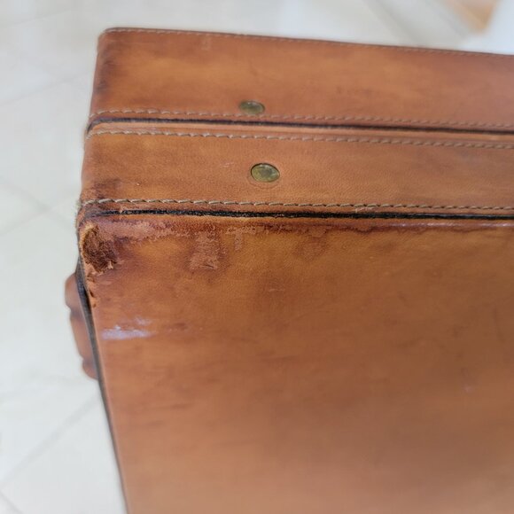HARTMANN Leather Briefcase Attaché Vintage Authentic - Picture 9 of 16